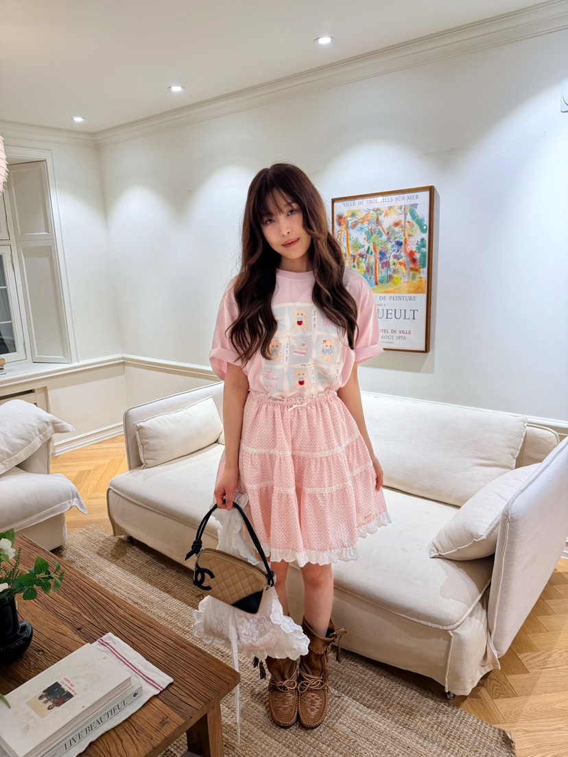BOUTIQUE-L韓國東大門直郵女士新款休閑熱賣半身裙中短裙BOUTIQUE-L半身裙/中短裙