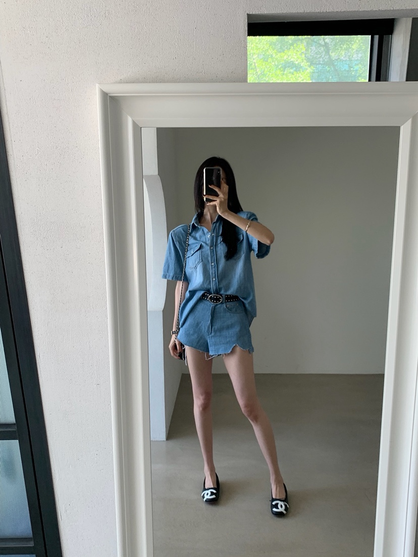 VERANDA韓國直郵女裝新款職業休閑推薦時尚26春夏短褲亞麻VERANDA短褲
