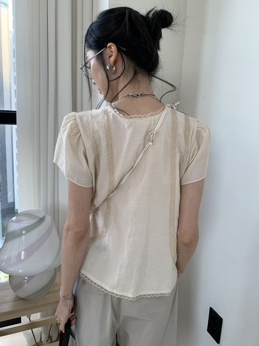 LOFN韓國東大門直郵女裝新品26春夏職業時尚休閑襯衫蕾絲衫LLOFN襯衫/蕾絲衫