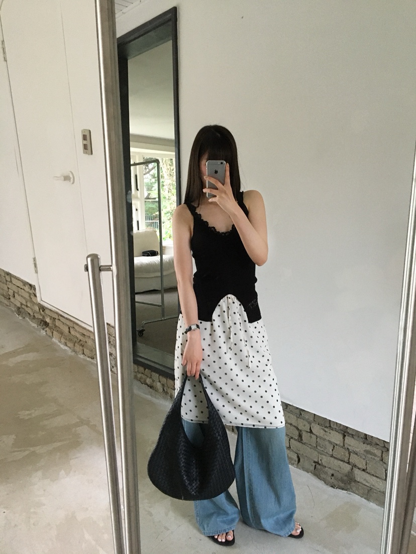 LEGACY韓國代購女裝新品熱賣26夏季職業吊帶背心蕾絲開衩LEGACY吊帶/背心