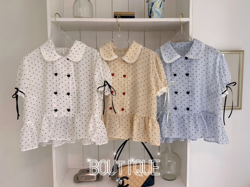 BOUTIQUE-L韓國直郵女裝新品人氣熱賣時尚推薦襯衫蕾絲衫BOUTIQUE-L襯衫/蕾絲衫