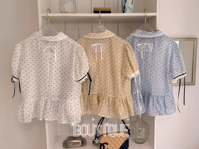 BOUTIQUE-L韓國直郵女裝新品人氣熱賣時尚推薦襯衫蕾絲衫BOUTIQUE-L襯衫/蕾絲衫