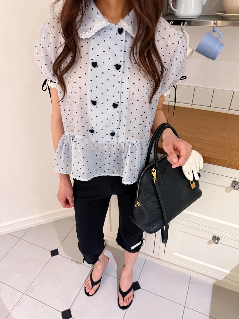 BOUTIQUE-L韓國直郵女裝新品人氣熱賣時尚推薦襯衫蕾絲衫BOUTIQUE-L襯衫/蕾絲衫
