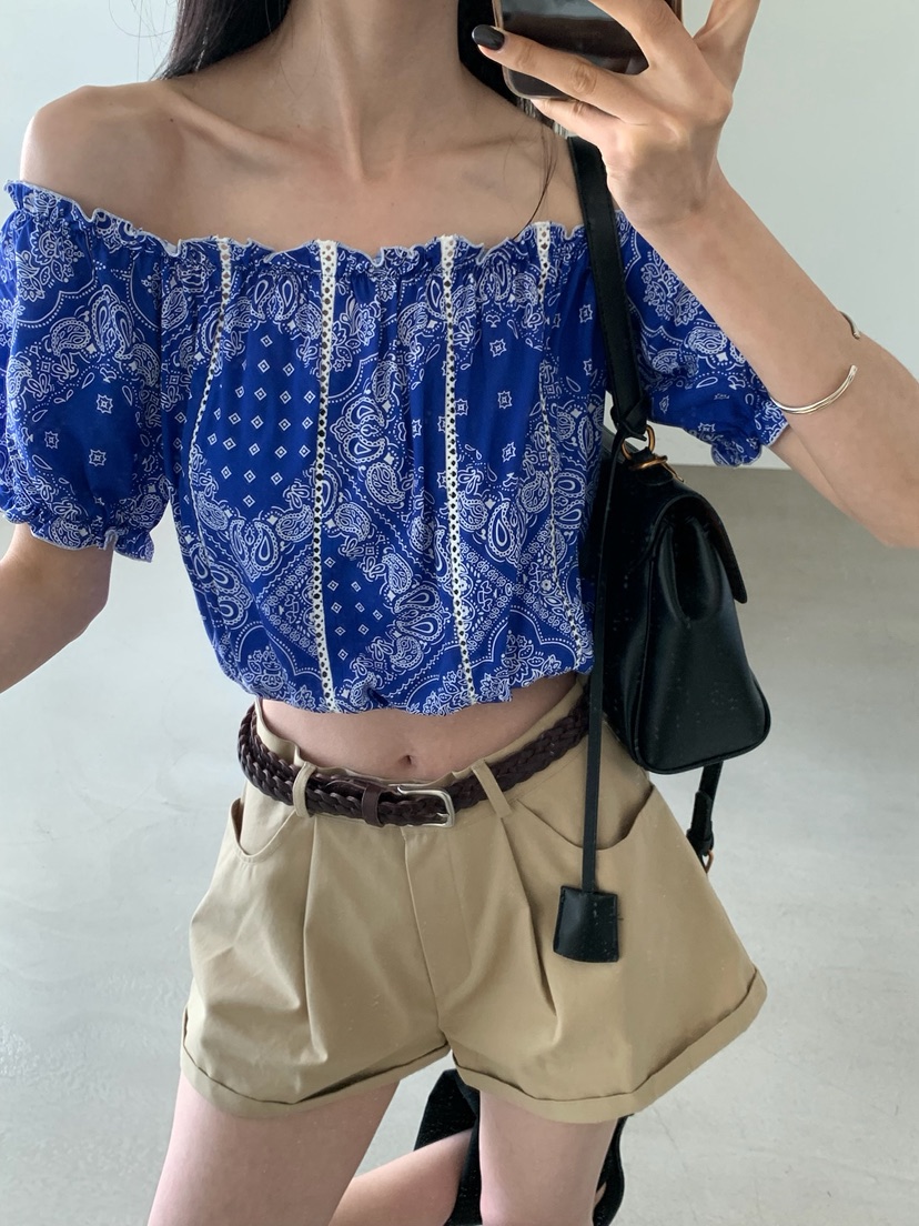 VERANDA韓國直郵實拍女士新款26春夏26夏季人氣襯衫蕾絲衫LVERANDA襯衫/蕾絲衫