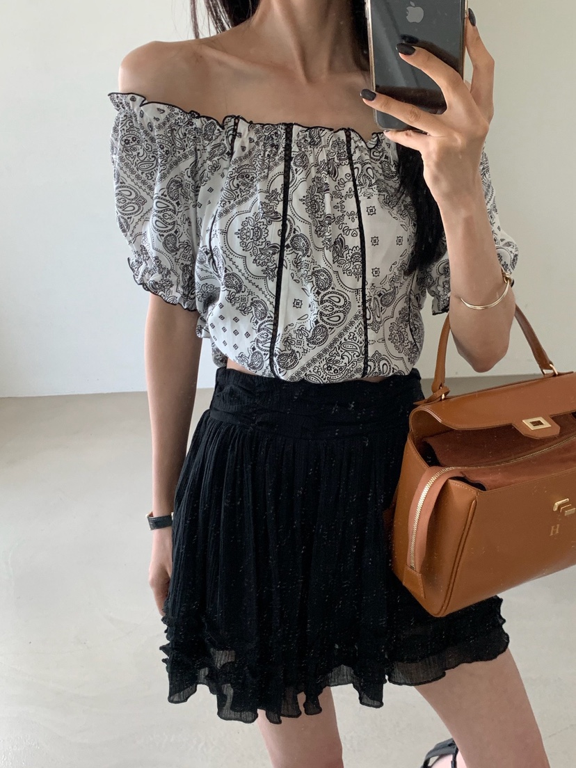 VERANDA韓國直郵實拍女士新款26春夏26夏季人氣襯衫蕾絲衫LVERANDA襯衫/蕾絲衫