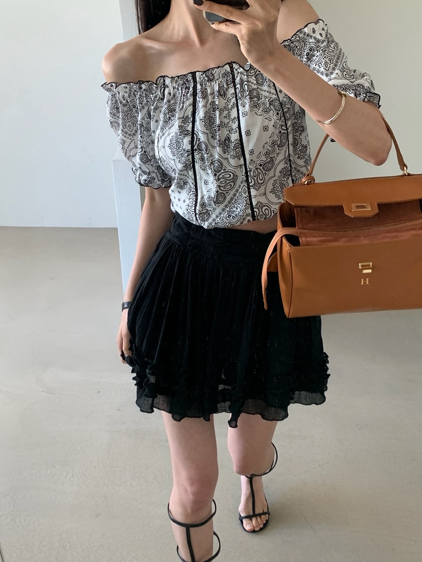 VERANDA韓國直郵實拍女士新款26春夏26夏季人氣襯衫蕾絲衫LVERANDA襯衫/蕾絲衫