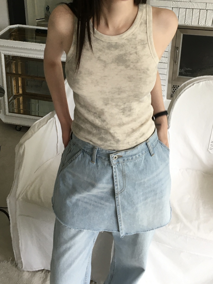 LEGACY韓國直郵女士新品人氣推薦26春夏吊帶背心水洗無袖LEGACY吊帶/背心