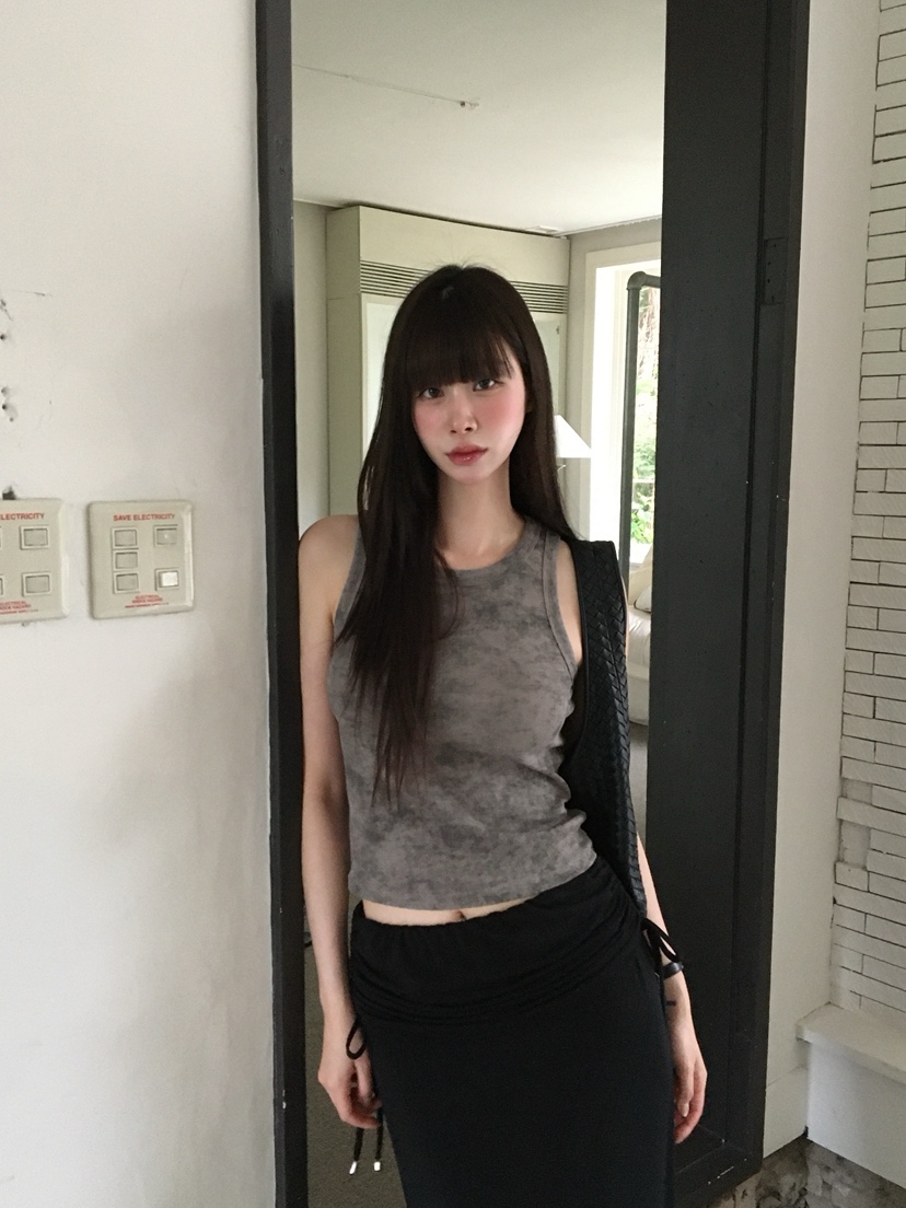 LEGACY韓國直郵女士新品人氣推薦26春夏吊帶背心水洗無袖LEGACY吊帶/背心