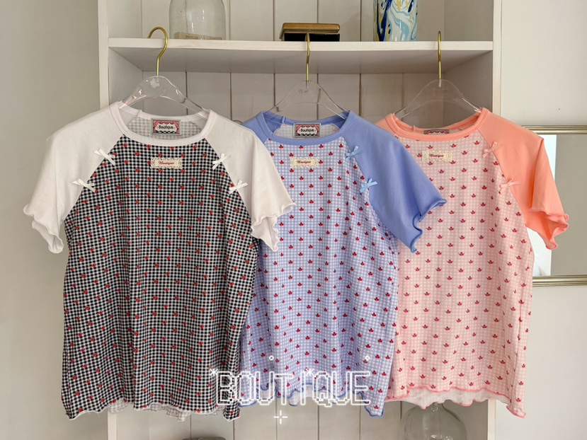 BOUTIQUE-L韓國直郵實拍女裝新品時尚推薦人氣26夏季T恤BOUTIQUE-LT恤