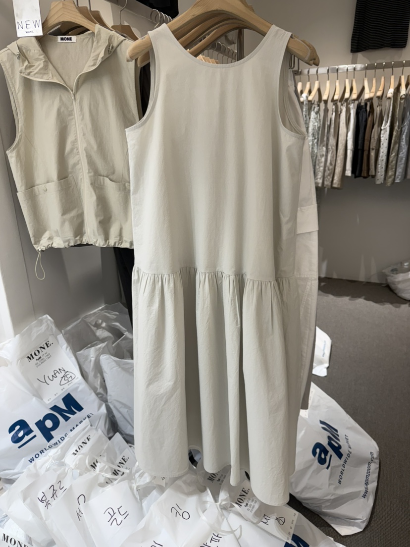 MONE-A韓國代購女士新品26夏季職業人氣休閑熱賣連衣裙SMONE-A連衣裙圖色1