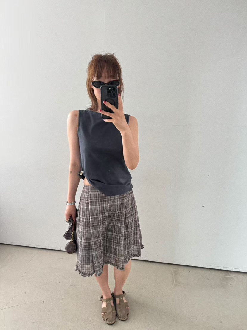 OLI SEOUL韓國直郵實拍女士新款時尚職業26夏季半身裙中短裙OLI SEOUL半身裙/中短裙