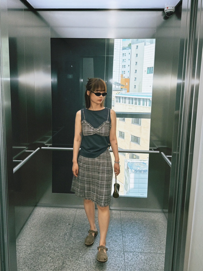 OLI SEOUL韓國直郵實拍女士新款時尚職業26夏季半身裙中短裙OLI SEOUL半身裙/中短裙