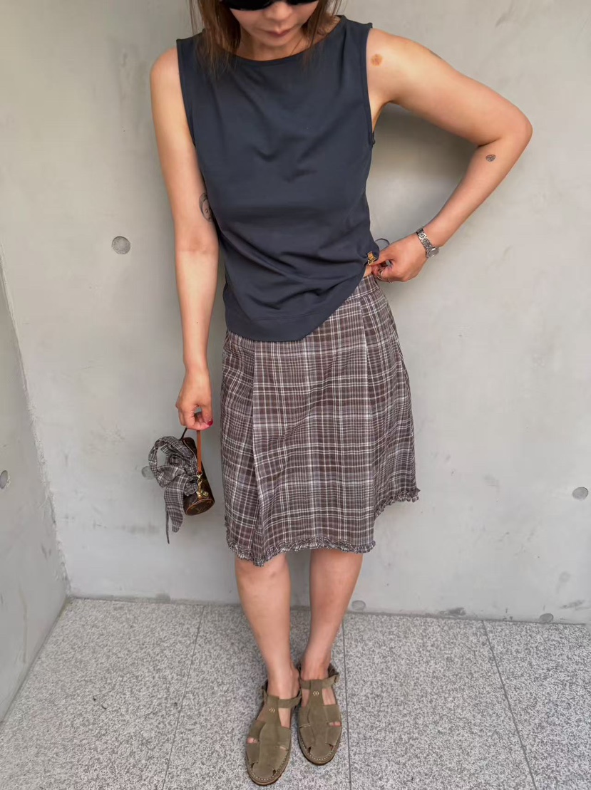 OLI SEOUL韓國直郵實拍女士新款時尚職業26夏季半身裙中短裙OLI SEOUL半身裙/中短裙