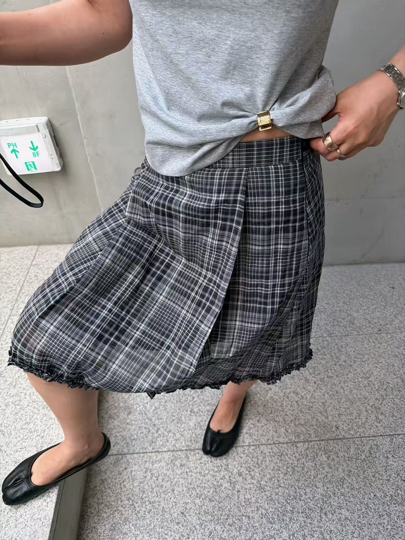 OLI SEOUL韓國直郵實拍女士新款時尚職業26夏季半身裙中短裙OLI SEOUL半身裙/中短裙