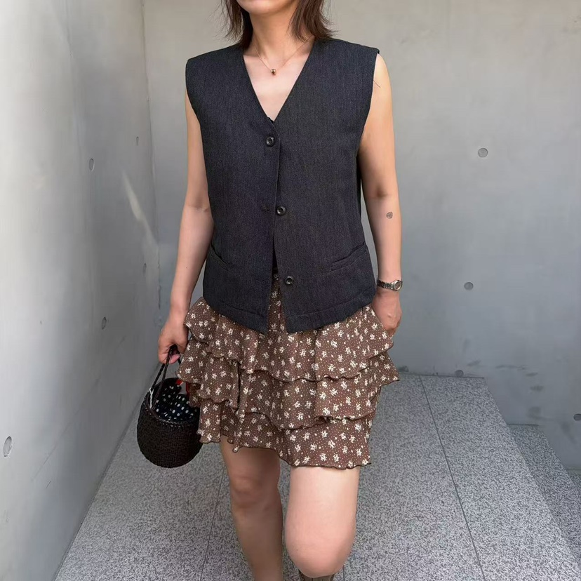 OLI SEOUL韓國直郵實拍女裝新品休閑人氣時尚26春夏短裙OLI SEOUL短裙