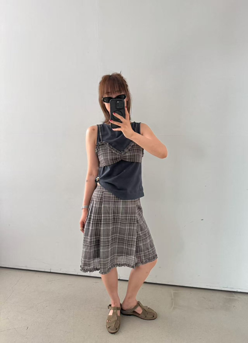 OLI SEOUL韓國東大門代購女士新品26夏季職業推薦吊帶背心OLI SEOUL吊帶/背心