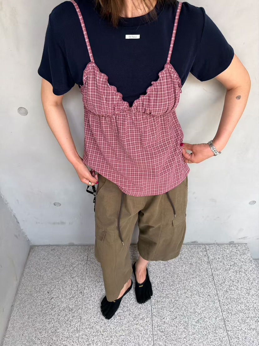 OLI SEOUL韓國東大門直郵女士新款26春夏推薦人氣吊帶背心OLI SEOUL吊帶/背心