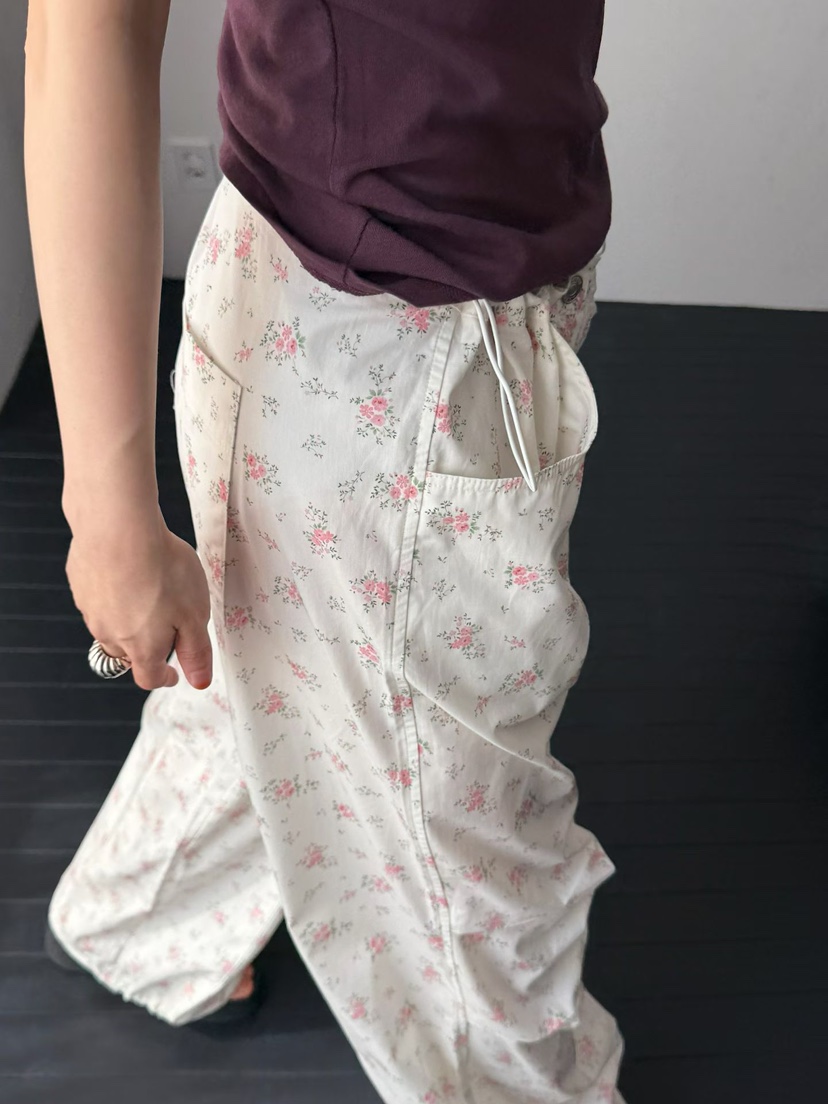 ARKIE/TAF韓國直郵女裝新品職業人氣熱賣時尚休閑褲花朵ARKIE/TAF休閑褲