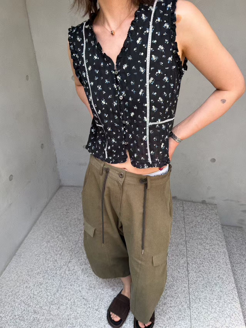 OLI SEOUL韓國東大門代購女士新品休閑時尚26夏季吊帶背心LOLI SEOUL吊帶/背心