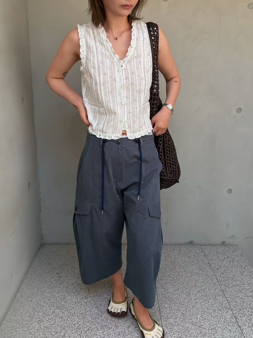 OLI SEOUL韓國東大門代購女士新品休閑時尚26夏季吊帶背心LOLI SEOUL吊帶/背心