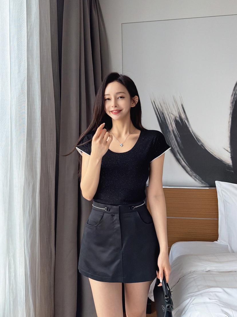 CLOTH東大門實拍韓國女士新品人氣休閑時尚熱賣推薦26夏季裙褲CLOTH裙褲
