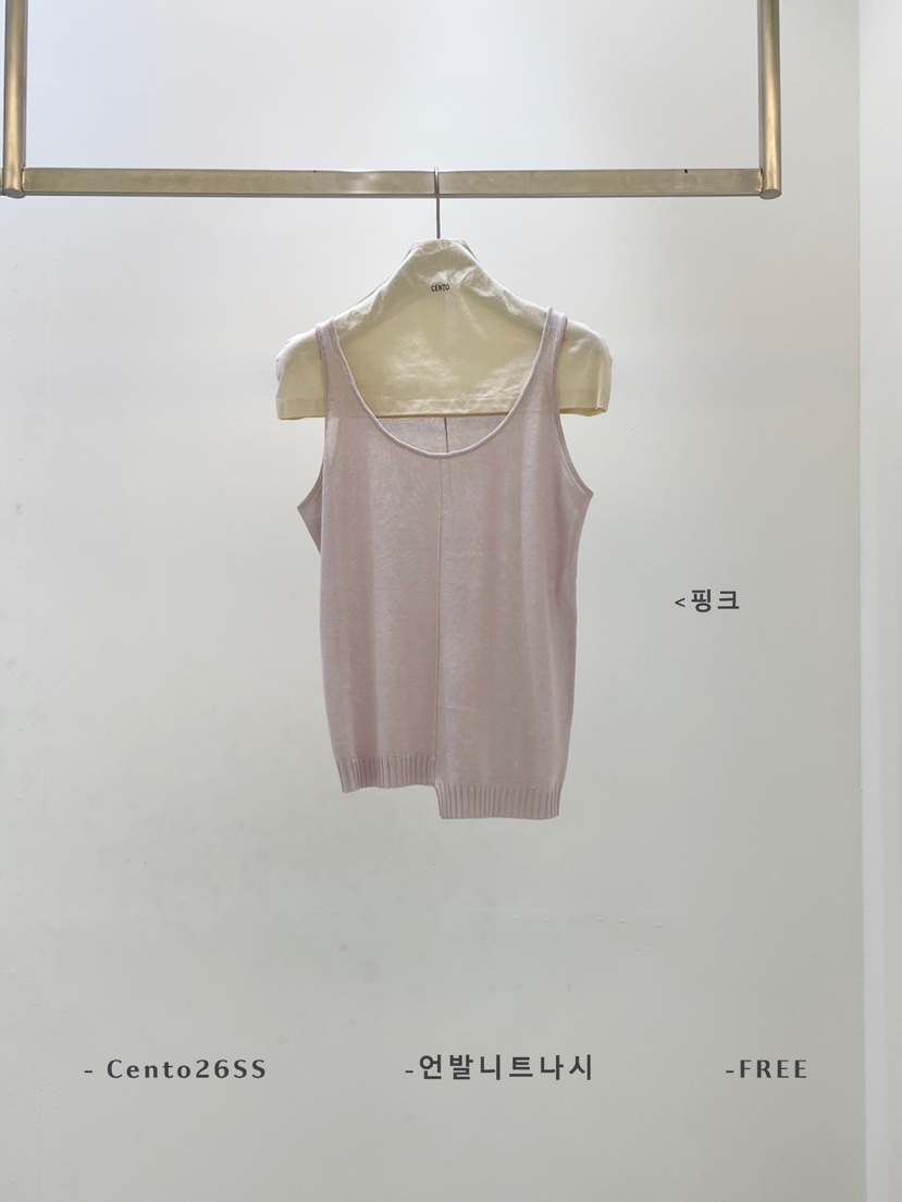 CENTO韓國東大門直郵女士新款熱賣人氣26春夏吊帶背心不對稱CENTO吊帶/背心圖色3