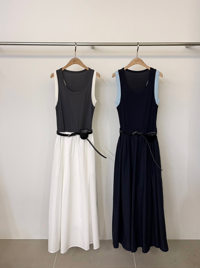 TWENTY FOUR SEVEN24-7韓國直郵實拍女士新品熱賣連衣裙不含腰帶TEWNTY FOUR SEVEN24-7連衣裙