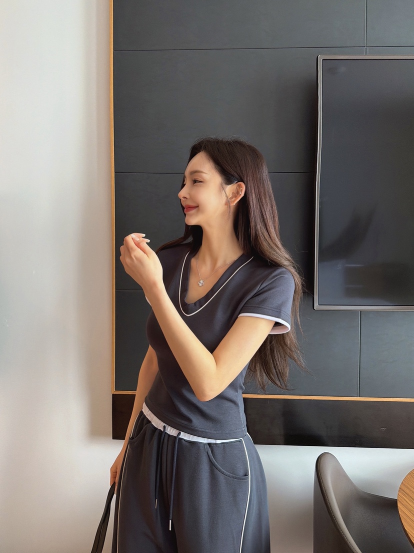 CLOTH韓國代購女裝新款時尚26春夏26夏季熱賣人氣休閑套裝SCLOTH套裝