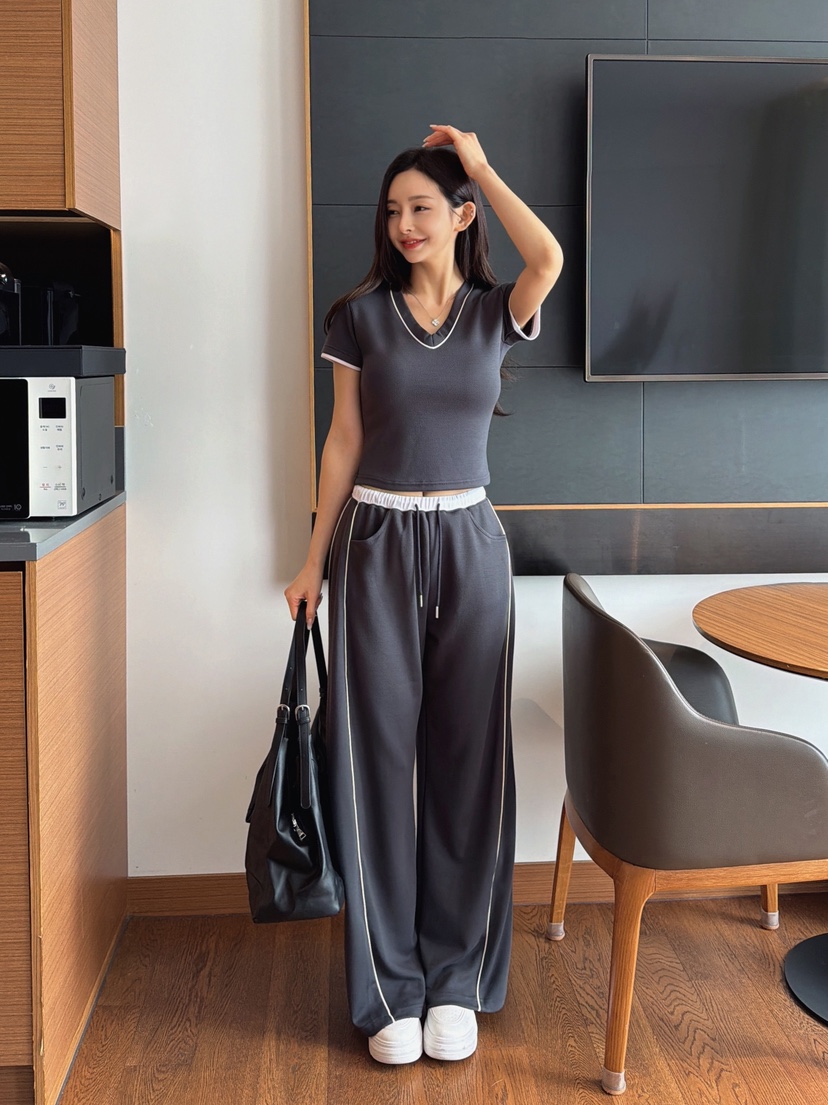 CLOTH韓國代購女裝新款時尚26春夏26夏季熱賣人氣休閑套裝SCLOTH套裝圖色2