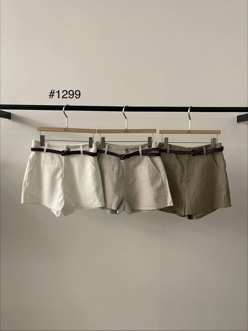 2DA/DARIMI-P韓國東大門代購女裝新品熱賣26春夏短褲含腰帶2DA/DARIMI-P短褲
