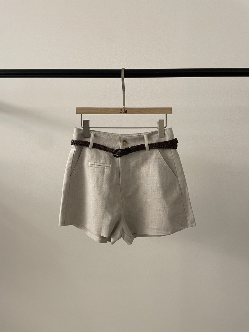 2DA/DARIMI-P韓國東大門代購女裝新品熱賣26春夏短褲含腰帶2DA/DARIMI-P短褲圖色2