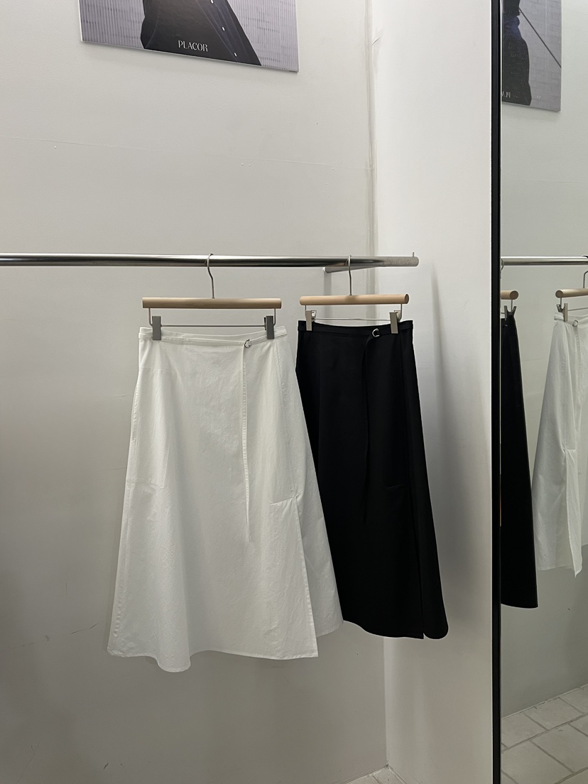 REGULARLY/PLACOR韓國東大門直郵女裝新品人氣長裙棉質腰帶REGULARLY/PLACOR長裙