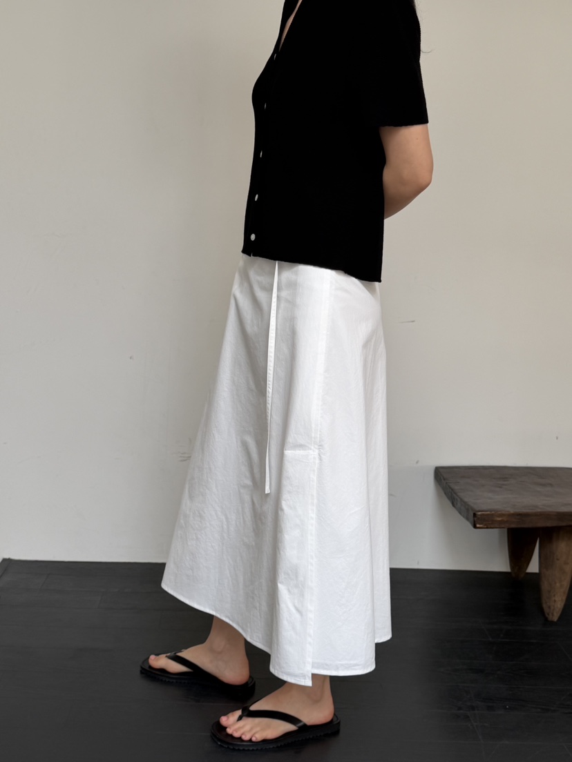 REGULARLY/PLACOR韓國東大門直郵女裝新品人氣長裙棉質腰帶REGULARLY/PLACOR長裙