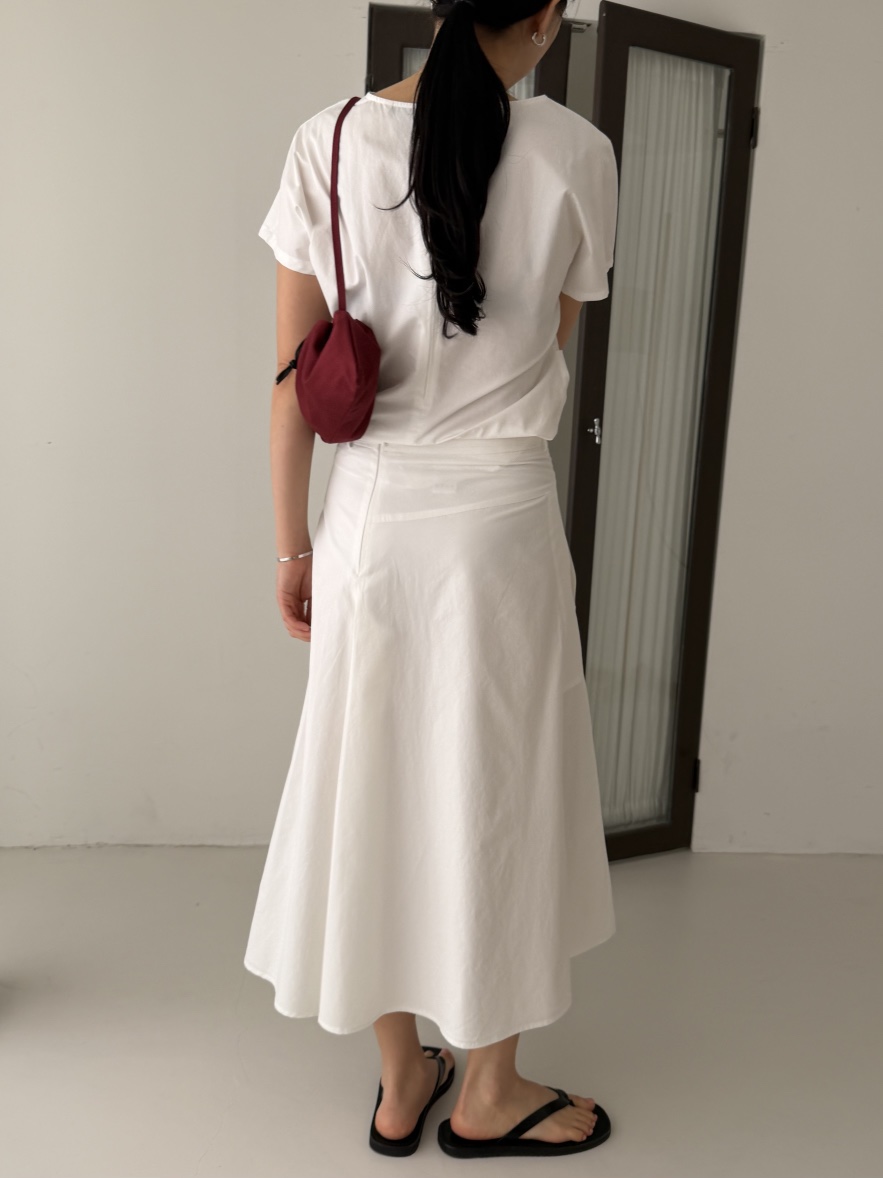 REGULARLY/PLACOR韓國東大門直郵女裝新品人氣長裙棉質腰帶REGULARLY/PLACOR長裙