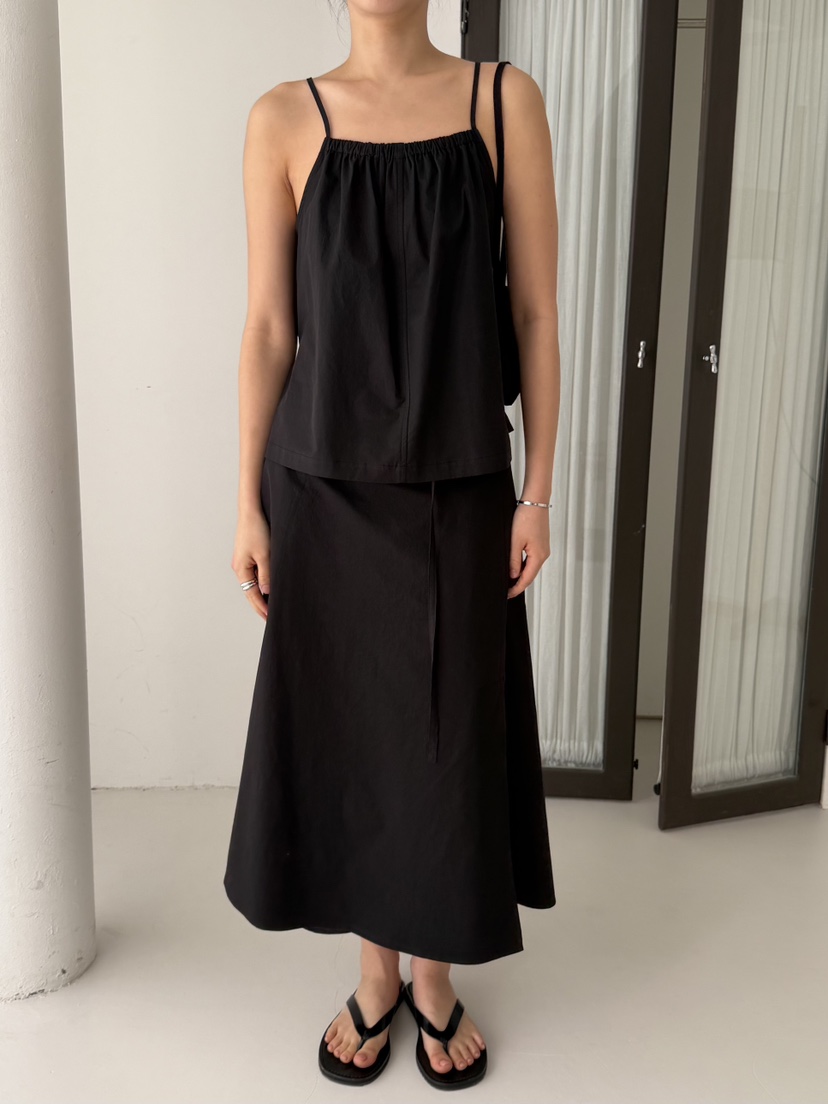 REGULARLY/PLACOR韓國東大門直郵女裝新品人氣長裙棉質腰帶REGULARLY/PLACOR長裙