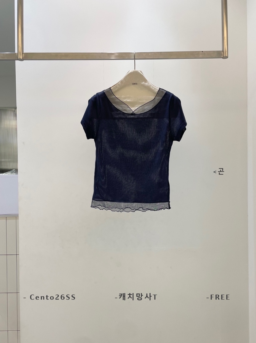 CENTO韓國直郵女士新款推薦人氣26春夏休閑熱賣時尚職業T恤CENTOT恤圖色4