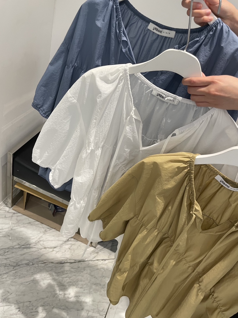 URBANE cloth韓國直郵女裝新款26夏季職業推薦襯衫蕾絲衫URBANE cloth襯衫/蕾絲衫