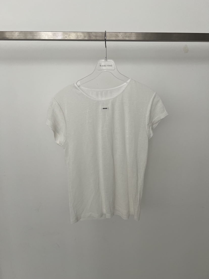 WEARABLE-L韓國東大門直郵女裝新品26春夏26夏季T恤亞麻布WEARABLET恤圖色1