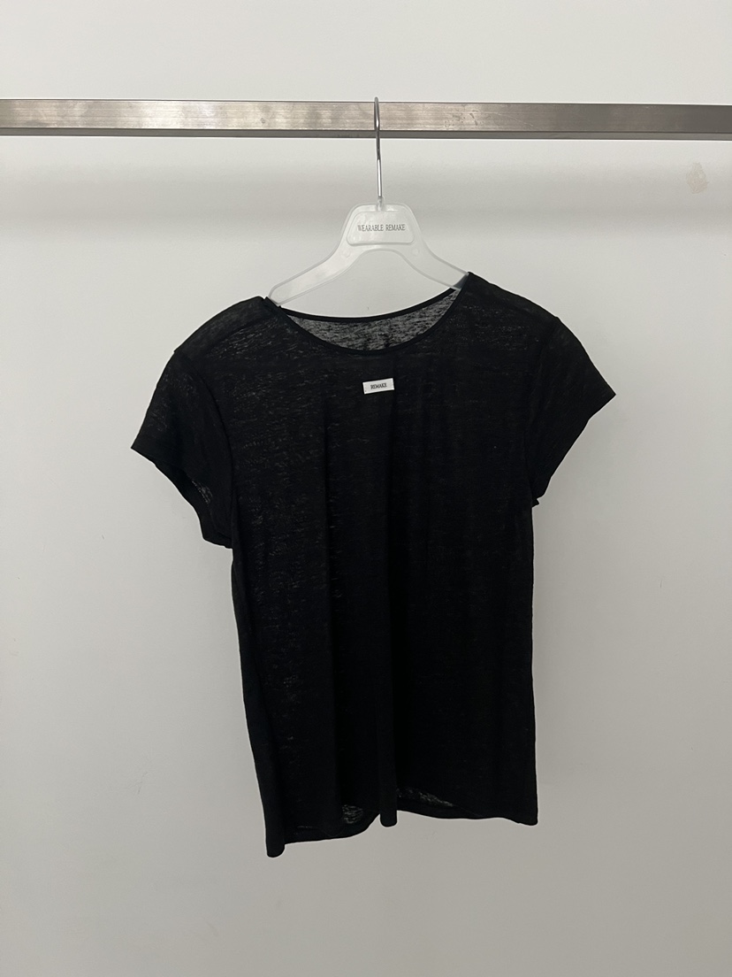 WEARABLE-L韓國東大門直郵女裝新品26春夏26夏季T恤亞麻布WEARABLET恤圖色3
