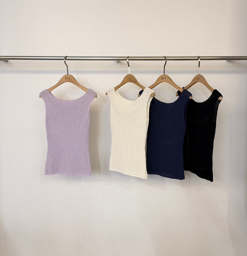 TWENTY FOUR SEVEN24-7韓國東大門直郵女裝新品人氣吊帶背心羅紋TEWNTY FOUR SEVEN24-7吊帶/背心