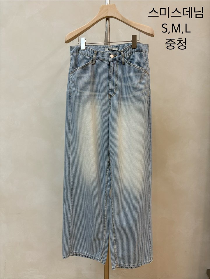 LAKE-A/KONI韓國直郵實拍女裝新品26夏季休閑26春夏牛仔褲Lake Side/KONI牛仔褲圖色2深色