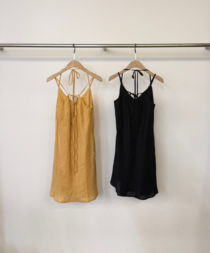 TWENTY FOUR SEVEN24-7韓國直郵實拍女士新品熱賣連衣裙亞麻無袖TEWNTY FOUR SEVEN24-7連衣裙