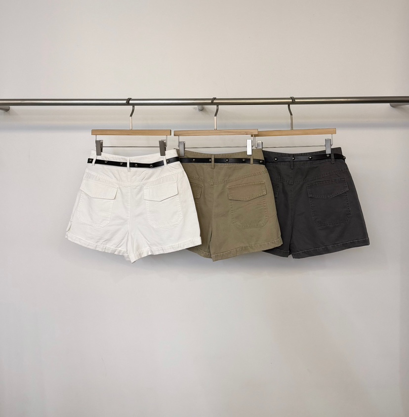 TWENTY FOUR SEVEN24-7韓國代購女裝新品職業短褲不含腰帶工裝TEWNTY FOUR SEVEN24-7短褲