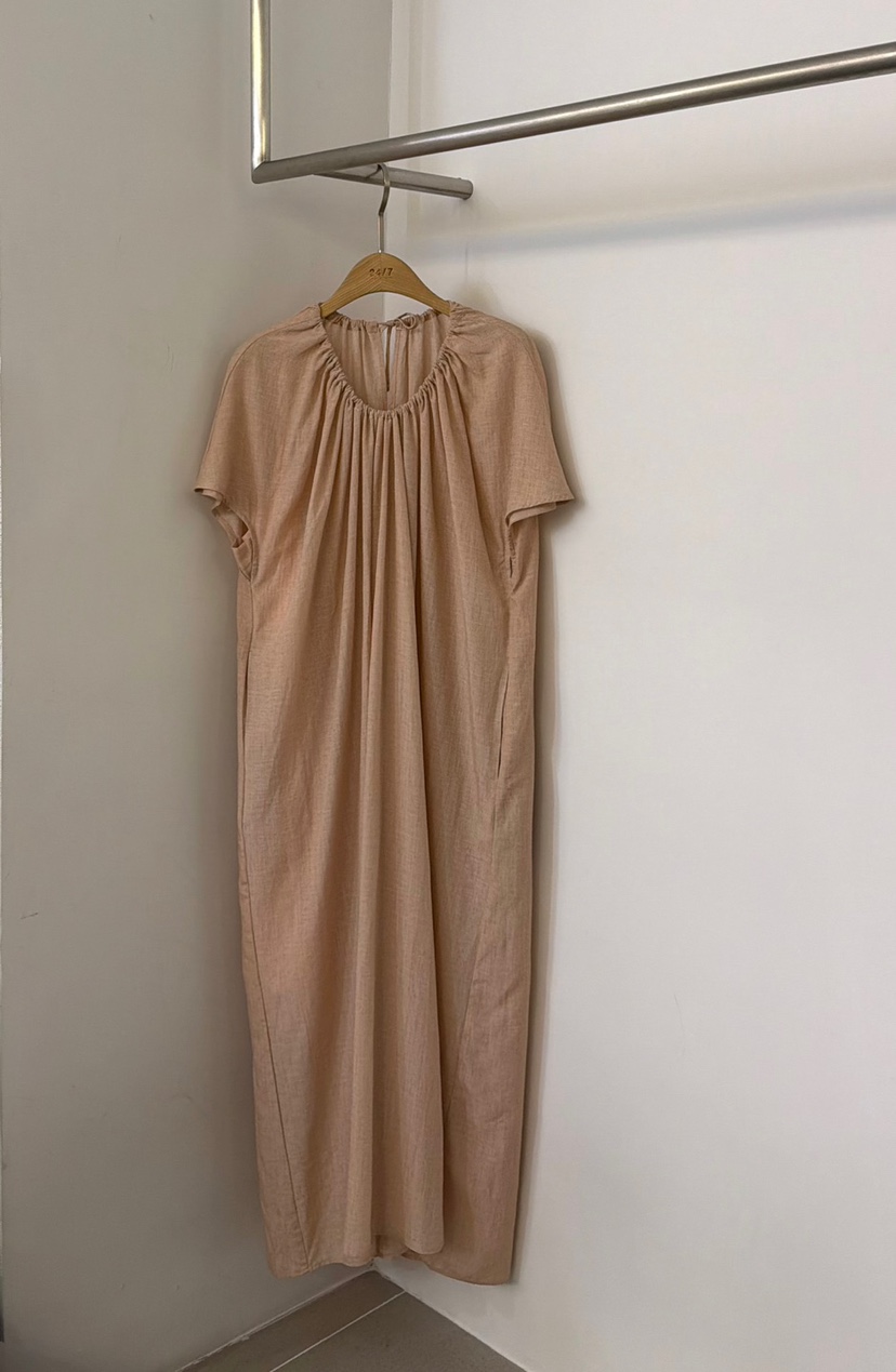 TWENTY FOUR SEVEN24-7韓國代購女士新品熱賣連衣裙亞麻布褶皺TEWNTY FOUR SEVEN24-7連衣裙圖色1