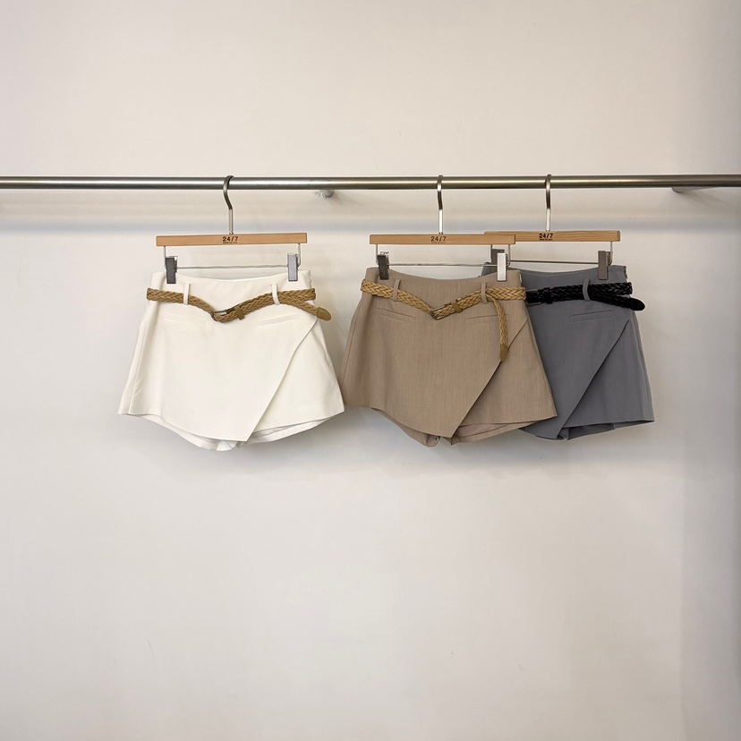 TWENTY FOUR SEVEN24-7韓國直郵實拍女裝新品職業裙褲含腰帶TEWNTY FOUR SEVEN24-7裙褲