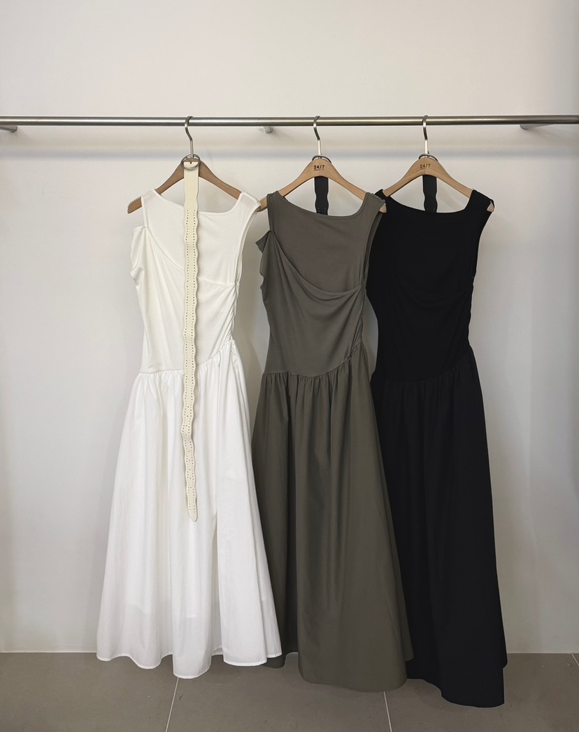 TWENTY FOUR SEVEN24-7韓國直郵女裝新品職業連衣裙含腰帶TEWNTY FOUR SEVEN24-7連衣裙