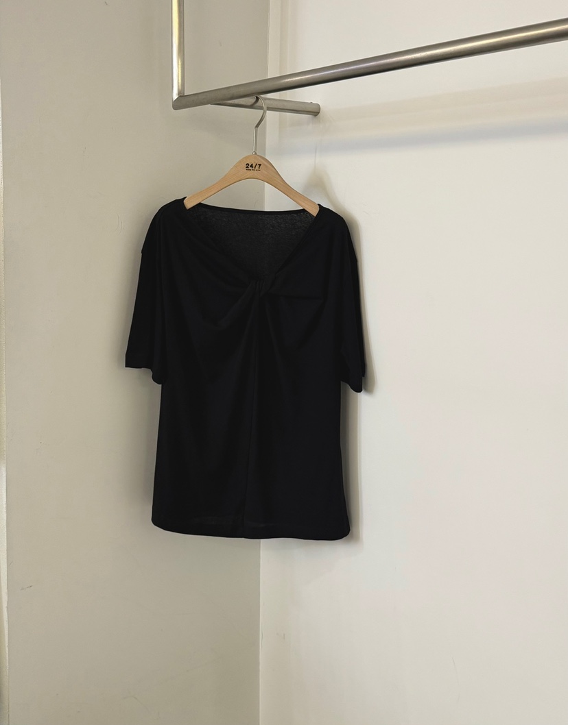 TWENTY FOUR SEVEN24-7韓國東大門直郵女士新品時尚襯衫蕾絲衫褶皺緞帶TEWNTY FOUR SEVEN24-7襯衫/蕾絲衫圖色2