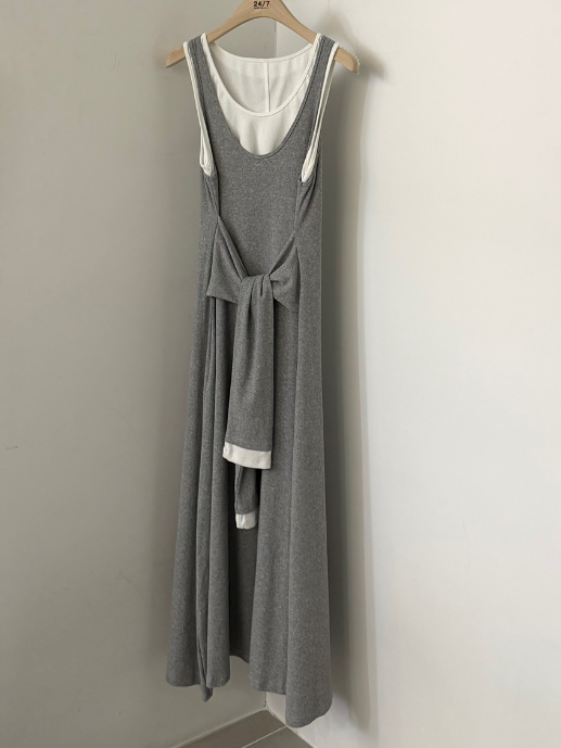 TWENTY FOUR SEVEN24-7韓國直郵實拍女士新品職業連衣裙假兩件TEWNTY FOUR SEVEN24-7連衣裙圖色1