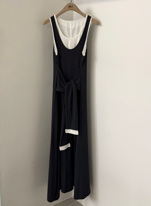 TWENTY FOUR SEVEN24-7韓國直郵實拍女士新品職業連衣裙假兩件TEWNTY FOUR SEVEN24-7連衣裙圖色3