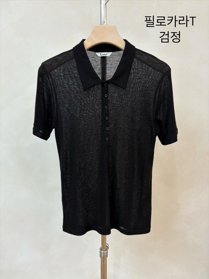 LAKE-A/KONI韓國直郵女裝新品26夏季時尚人氣熱賣職業T恤Lake Side/KONIT恤圖色4黑色